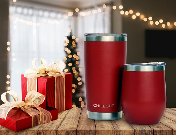CHILLOUT LIFE 12 oz Stainless Steel Wine Tumbler - Image 6