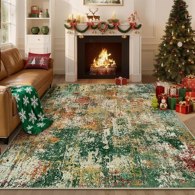 RELEANY Washable Area Rugs 2'x3' Non-Slip Modern Abstract Soft - Image 7