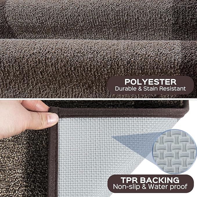 Washable Area Rug 48" x 48", Non Slip Kitchen Rug - Image 4
