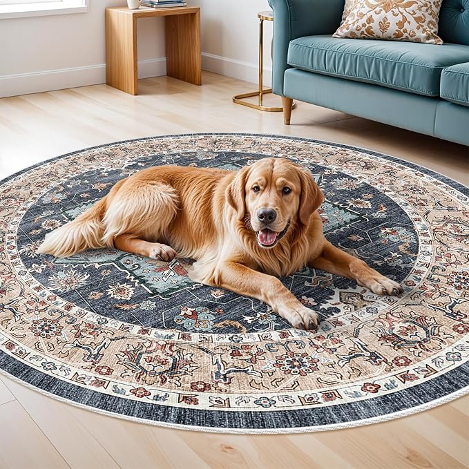 Washable Oriental Area Rug - 9ft Rugs - Image 6