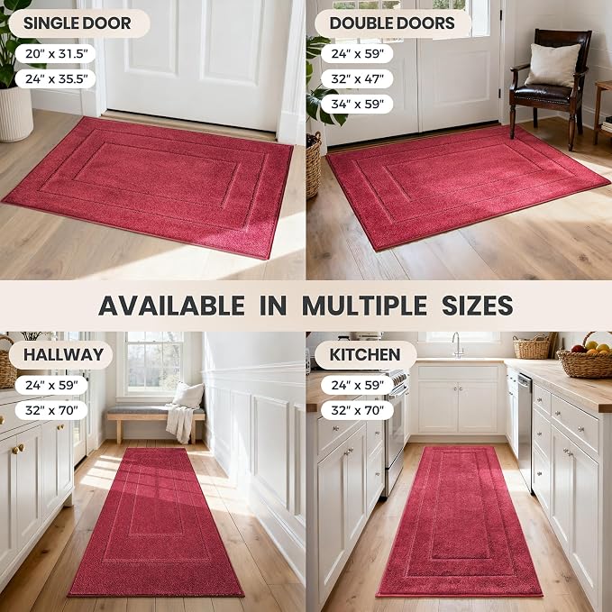 PURRUGS Dirt Trapping Door Mat 32" x 47", Non-Slip/Skid Machine Washable - Image 9