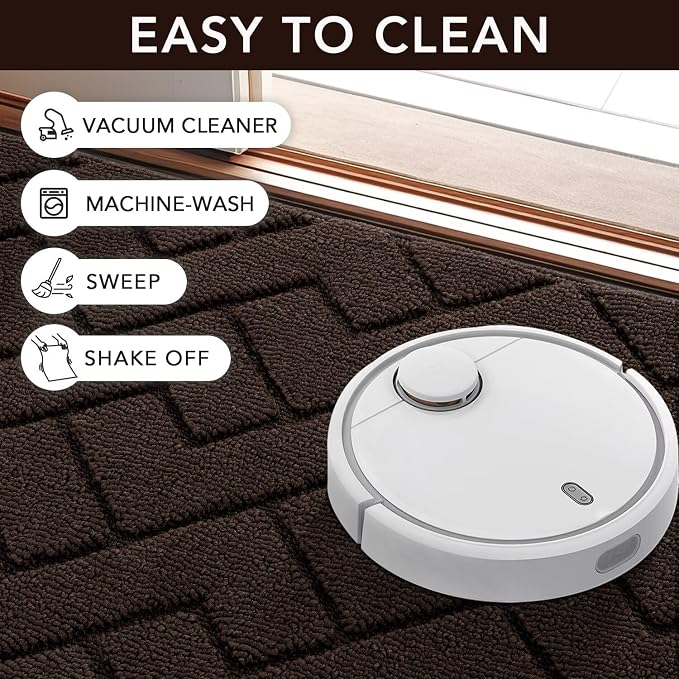 hicorfe Front Door Mat Outside Entrance, Stain and Fade Resistant, Non Slip - Image 6