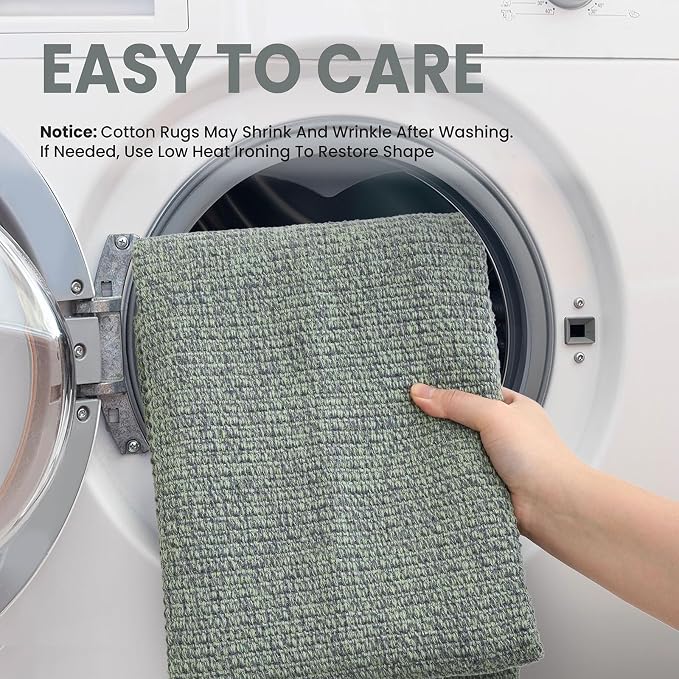 EARTHALL Washable Area Rug 3x4 Ft Non Slip Rugs - Image 3