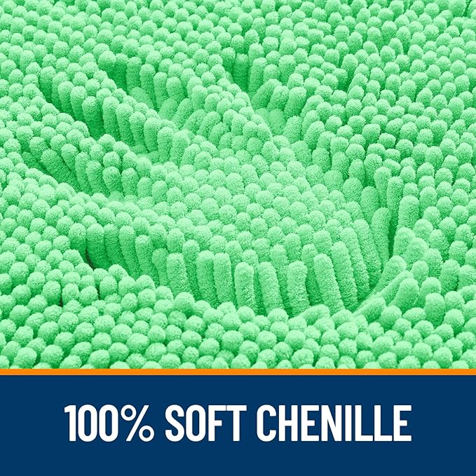 OLANLY Large Bathroom Rugs 45x27, Extra Soft Absorbent Chenille Bath Rugs - Image 3