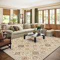 Machine Washable Rug for Living Room: 9x12 Area Rugs Boho Vintage Rug Stain by palohom