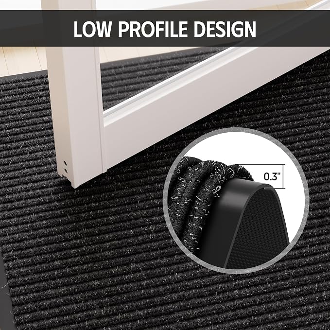 Front Door Mat 3' x 10', Heavy Duty Large Commercial Floor Mats, Non-Slip Low - Image 6