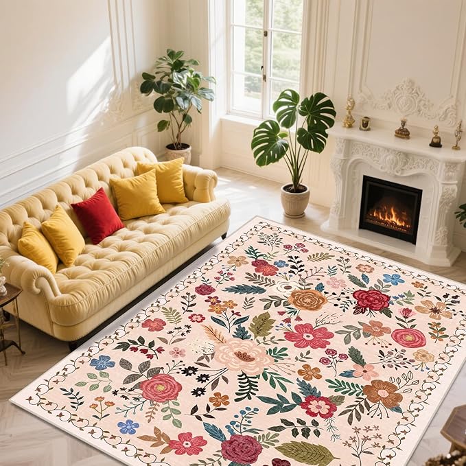 Area Rug for Living Room, 10x12 Large Washable Rugs for Dining Room, Non Slip - Image 4