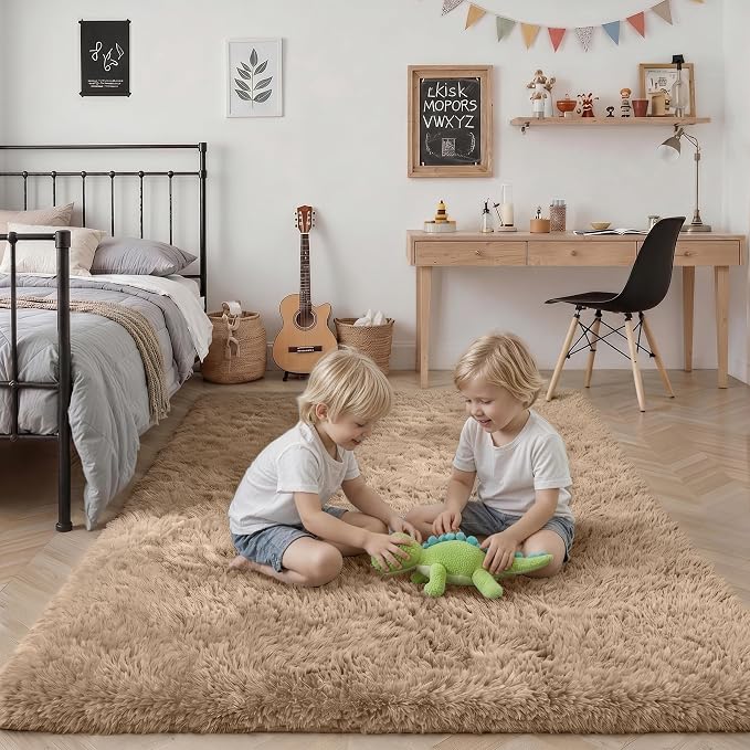 Fluffy 5x7 Area Rugs for Living Room Bedroom: Ultra Soft Shag Rug Non-Slip - Image 7