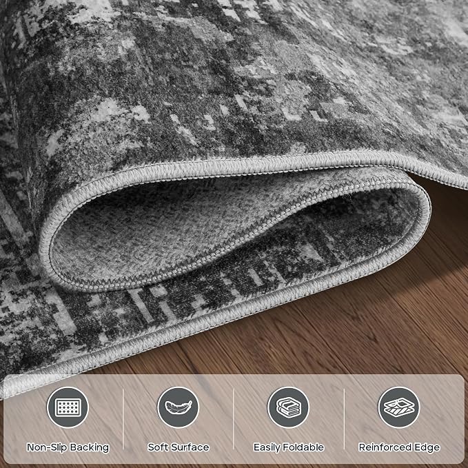 9x12 Area Rugs for Living Room Rug Washable: Modern Large Rug for Dining Room - Image 4