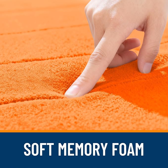 OLANLY Memory Foam Bath Mat 44x32, Super Soft Absorbent Bathroom Rugs, Quick Dry - Image 5