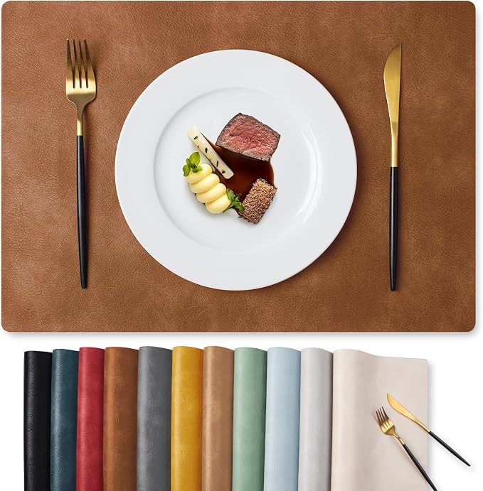 MOSAYT Vinyl Placemats Set of 12-12 X 17 Inch by MOSAYT