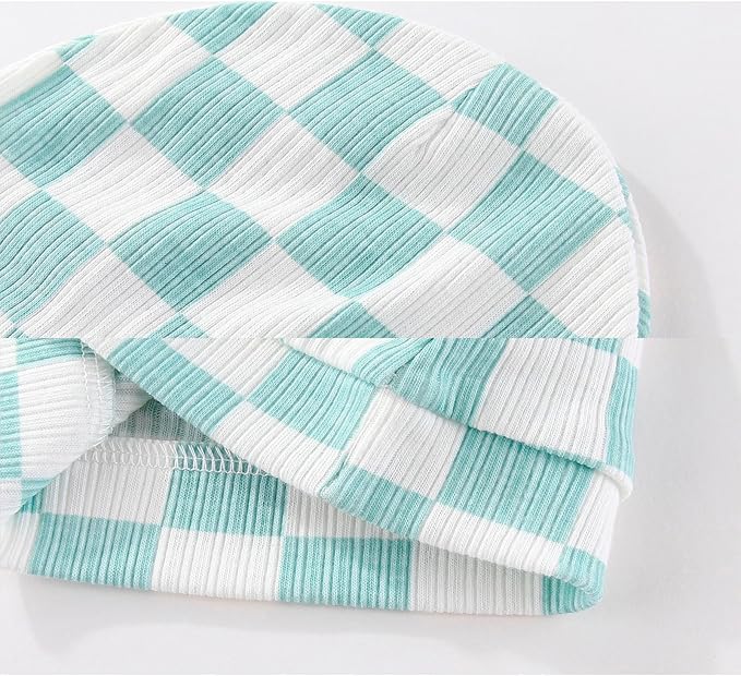 Baby Hat and Mittens Set Cotton Newborn Baby Hats Caps for Boys and Girls, 0-6 Months