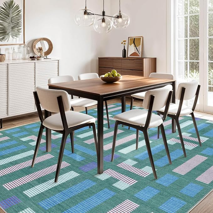 cotiled 10x14 Area Rugs Living Room Rug: Washable Boho Rugs - Image 5
