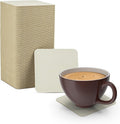 MT Products 4” Blank Off-White Heavyweight Cardboard Square Coasters by MTProducts