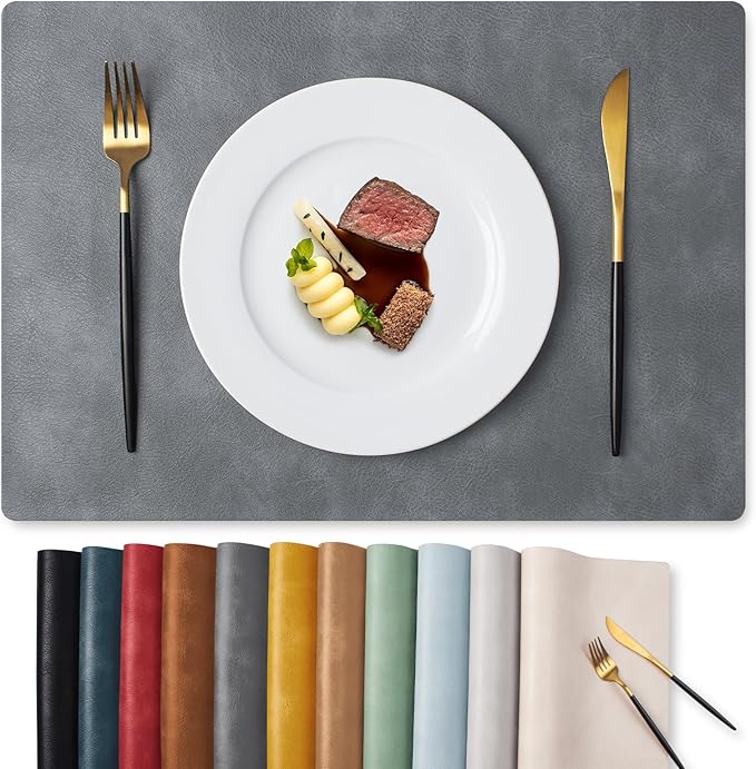 MOSAYT Vinyl Placemats Set of 4-12 X 17 Inch by MOSAYT