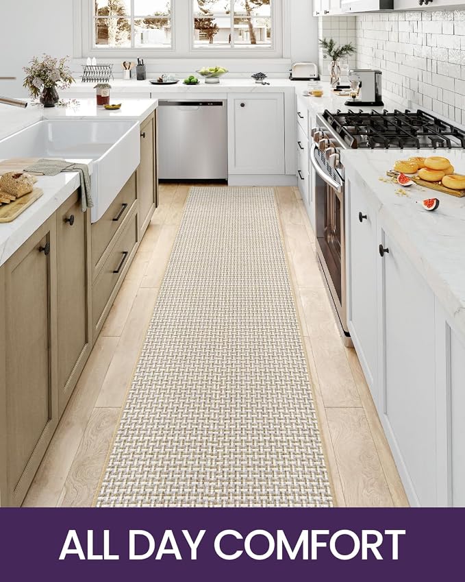 DEXI Hallway Runner Rug 2'4"x10', Non Slip Rubber Backed Runners Carpet - Image 8