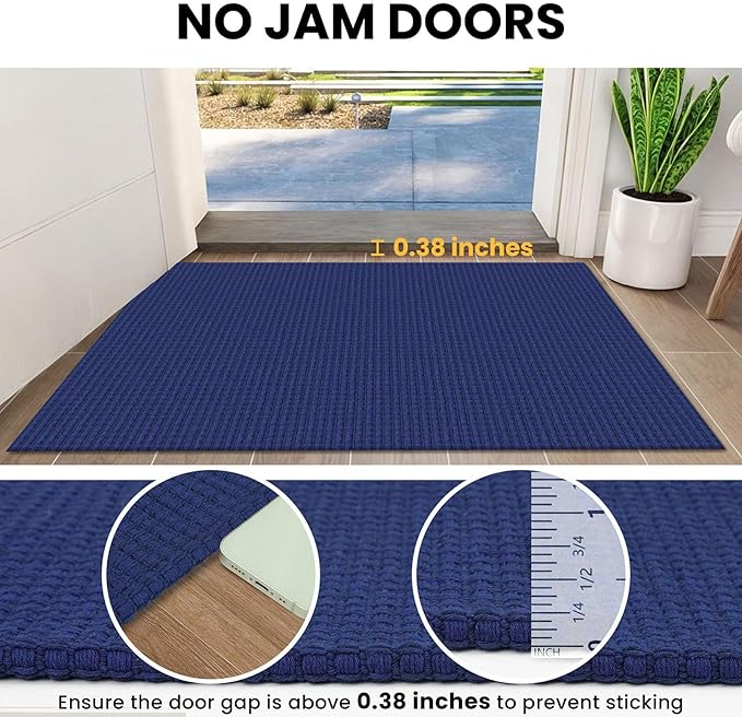 IOHOUZE Washable Exrea Long Hallway Runner Rug 3x20 Non Slip Rubber Backed - Image 3