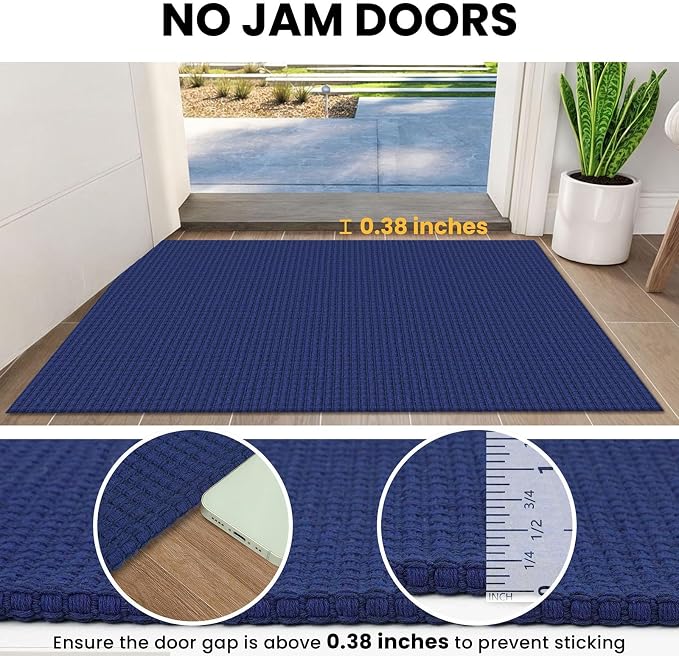 IOHOUZE Washable Runner Rug 3x10 Non Slip Rubber Backed Long Hallway Runner - Image 3