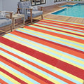 HUGEAR Outdoor Waterproof Rug 9'x12' Plastic Straw Rugs Washable Reversible by HUGEAR