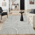 Lahome Abstract Bedroom Rug, Soft 4x6 Rug Ultra-Thin Washable Area Rugs by Lahome