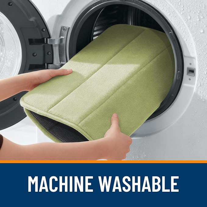 OLANLY Memory Foam Long Bathroom Rugs Runner 47x24, Super Soft Absorbent Bath - Image 8