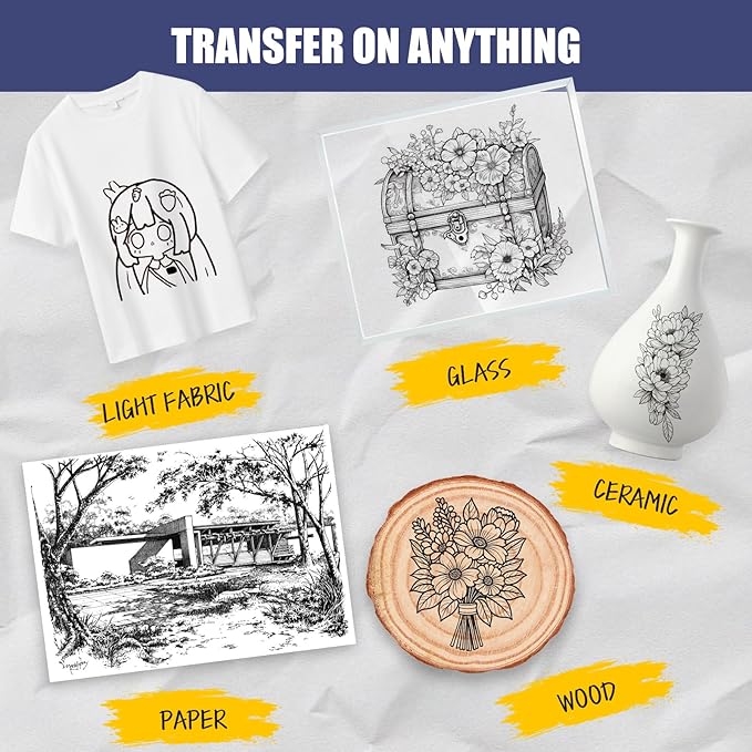 120 Sheets 8.5”x 11” Tracing Paper for Drawing Pad Book Sketchbook Coloring Painting, 25 lb/41gsm, Loose Translucent Vellum Paper Trace Tracing Paper for Sketching, Overlaying