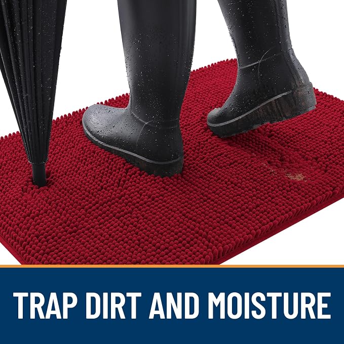 OLANLY Dog Door Mat for Muddy Paws 45x27, Absorbs Moisture and Dirt, Absorbent - Image 2