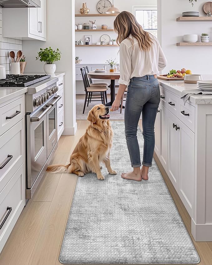 DEXI Kitchen Mats Cushioned Anti Fatigue, 23x107 Floor Padded Runner Rug Non - Image 3