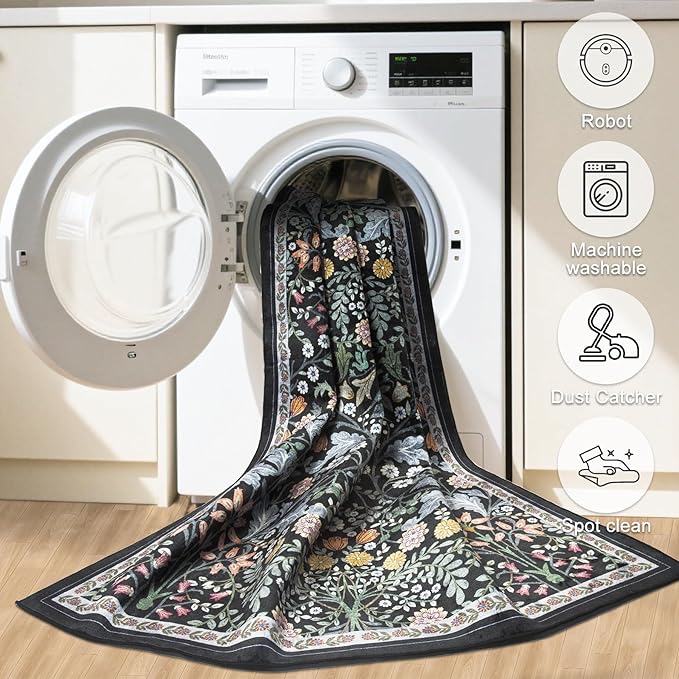 Runner Rug for Entryway: 3x10 Kitchen Rugs Non Slip Washable Ultra-Thin Soft - Image 8