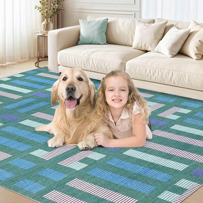 cotiled 10x14 Area Rugs Living Room Rug: Washable Boho Rugs - Image 8