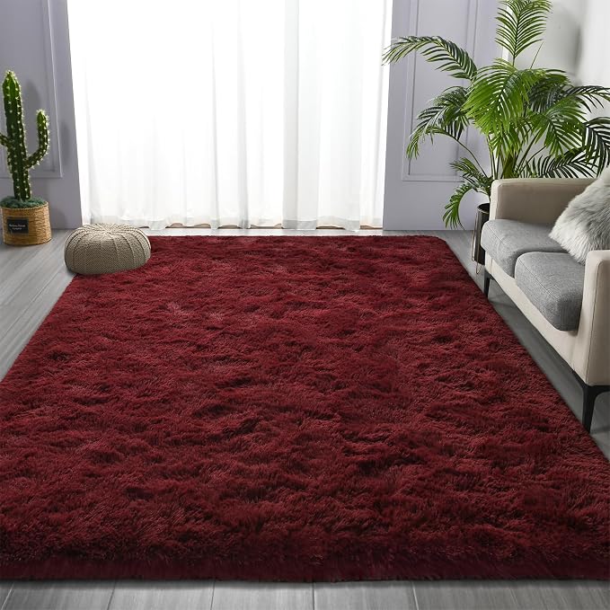 Deerhoo Large Shag Area Rugs 9 x 12, Plush Fuzzy Rugs - Image 2