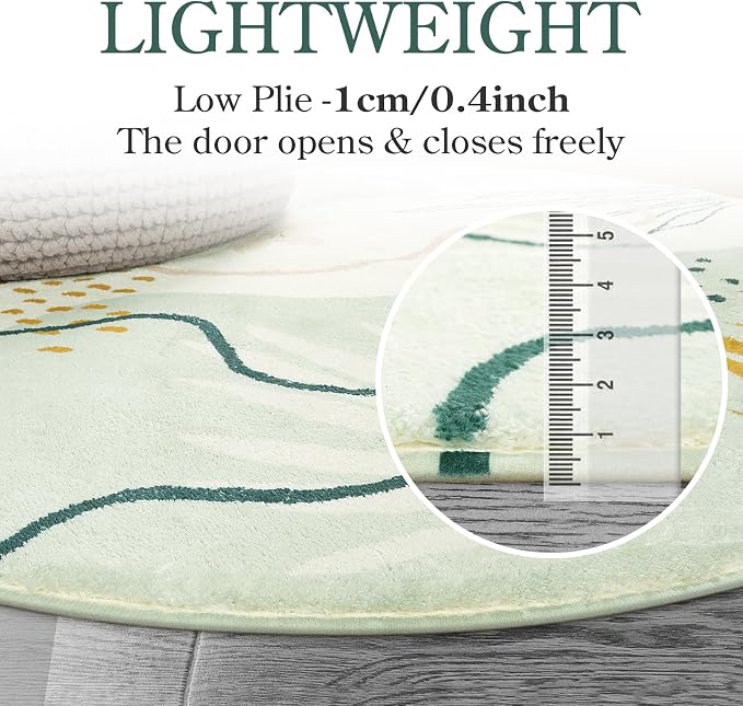 Lahome Green Runner Rugs for Hallway 2x8 Non-Slip Washable Kitchen Rugs - Image 7