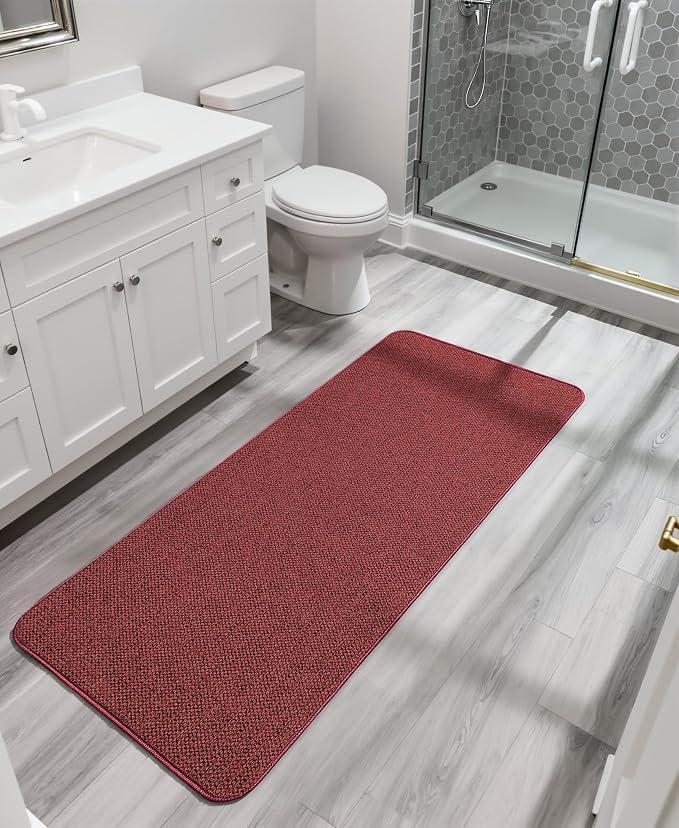 Bosap Bath Mat, Ultra Thin Bathroom Runner Rugs, Large Bath Mats - Image 6