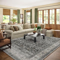 Machine Washable Rugs for Living room: 8x10 bedroom Rug Vintage Boho Area Rug by palohom