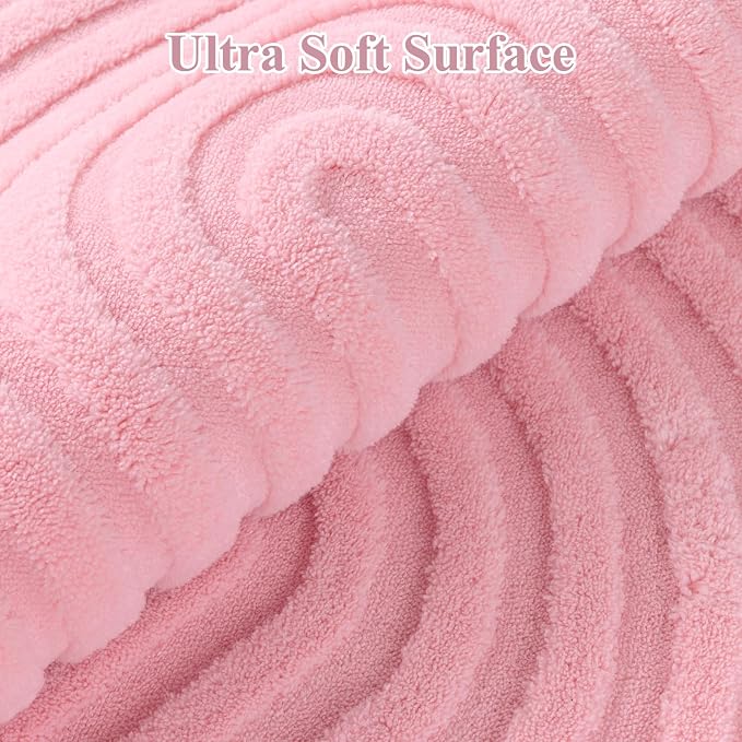 Pauwer Pink Area Rug for Girls Bedroom 4x6 Soft Fluffy Non Slip Machine - Image 3
