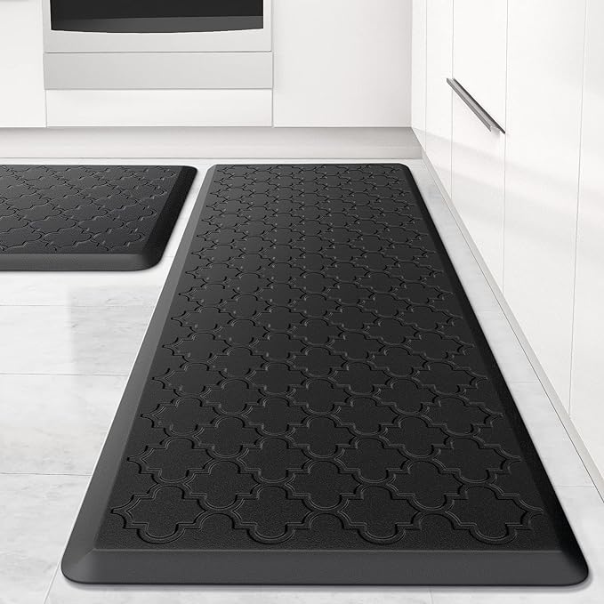 Kitchen Mat Cushioned Anti-Fatigue Floor Mat, Waterproof Non-Skid Ergonomic by SoftDuo
