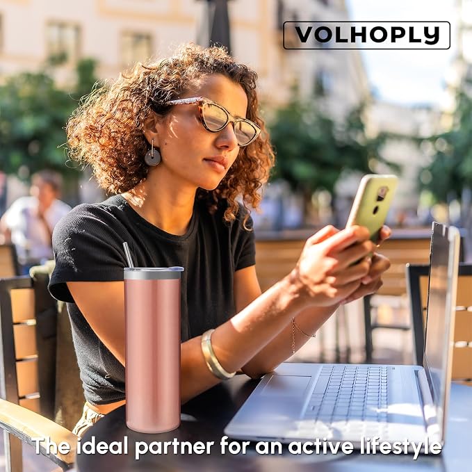 Volhoply 8 Pack Skinny Tumblers - Image 7