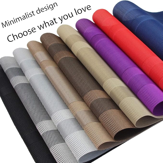 PIGCHCY Placemats, Washable Woven Vinyl Durable Placemats - Image 8