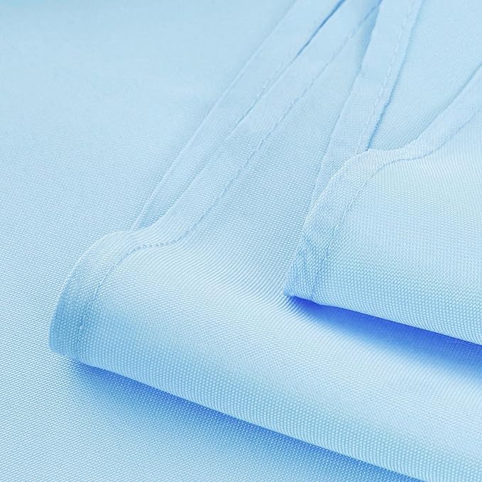 Baby Blue Table Runner, Waterproof Washable Runners 36 Inches Long | Reusable - Image 5