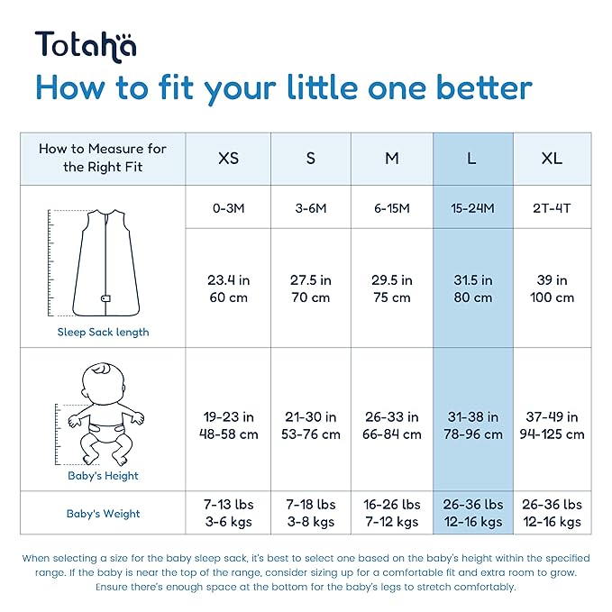 TotAha Sleep Sack 12-18-24 months 3 Pack, Buttery Soft Wearable Blanket Baby Sleeping Bag with 2-way Safe Zipper for Girl Boy, 0.5 TOG