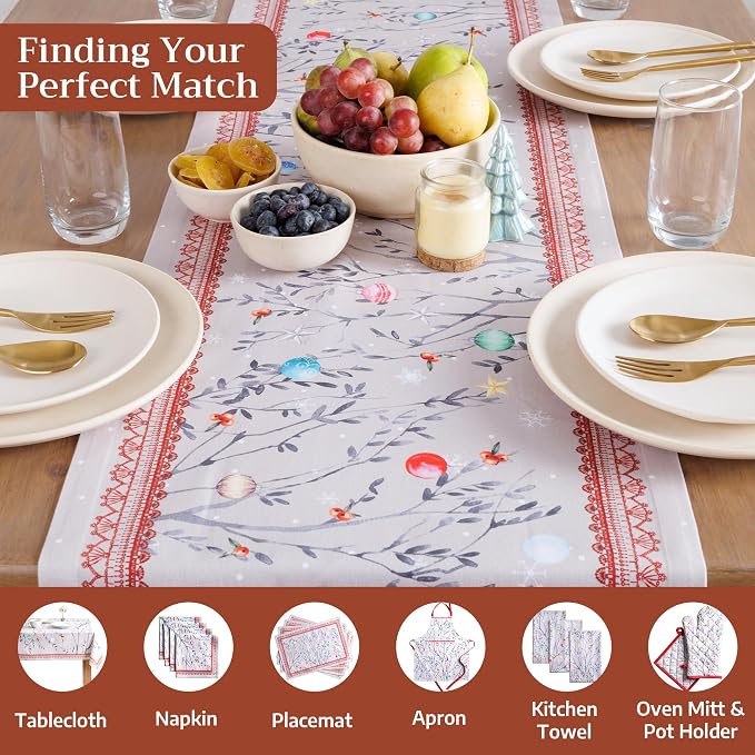 Maison d' Hermine Table Runner 100% Cotton 14.50" x 36" | Table Runners 36 - Image 4
