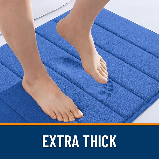 OLANLY Memory Foam Bath Mat 44x24, Super Soft Absorbent Bathroom Rugs, Quick Dry - Image 6