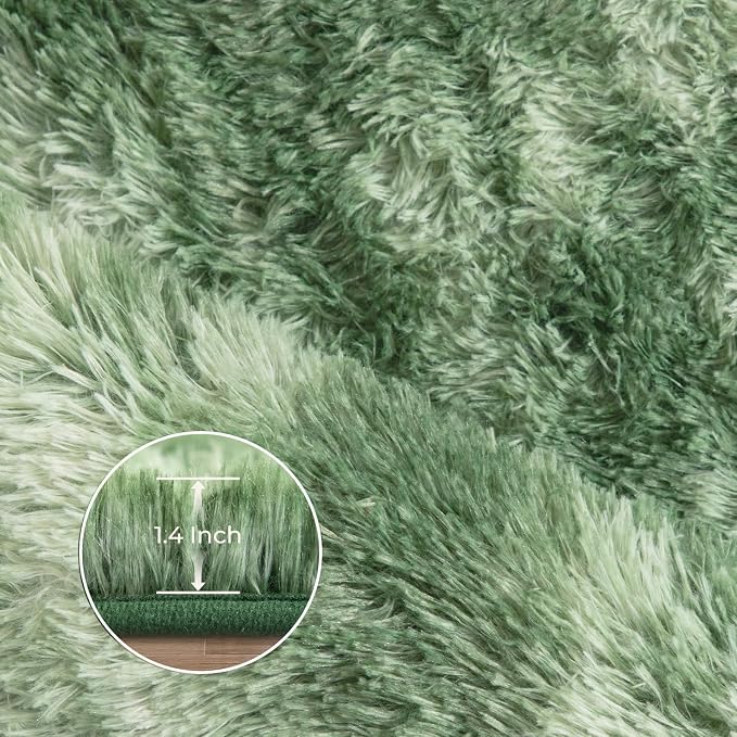 Litanika 4x6 Fluffy Shag Faux Fur Area Rug - Image 5