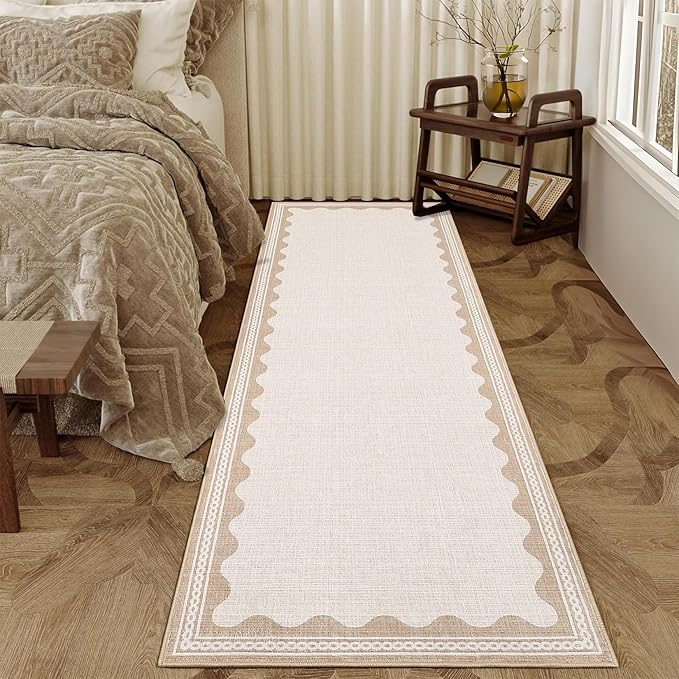 GarveeHome Scalloped 2x6 Runner Rug - Image 3