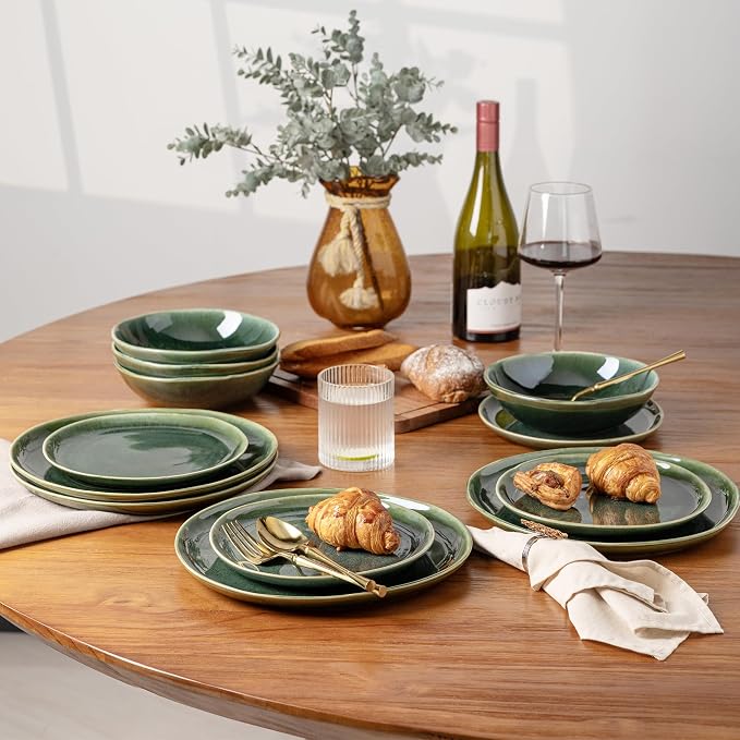 AmorArc Ceramic Dinner Plates Set of 6, 10.5 Inch Stoneware Plates Set | - Image 6