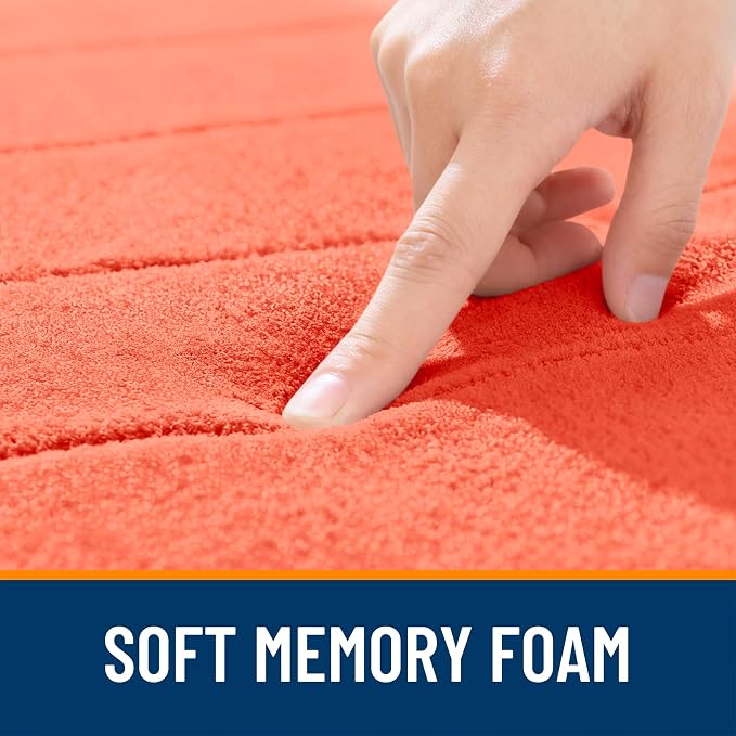 OLANLY Memory Foam Long Bathroom Rugs Runner 59x20, Super Soft Absorbent Bath - Image 5