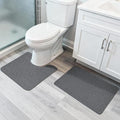 Bosap Bathroom Rugs Set 2 Pieces, Thin Bathroom Mats, Toilet Rugs, Quick Dry by BosapDirect
