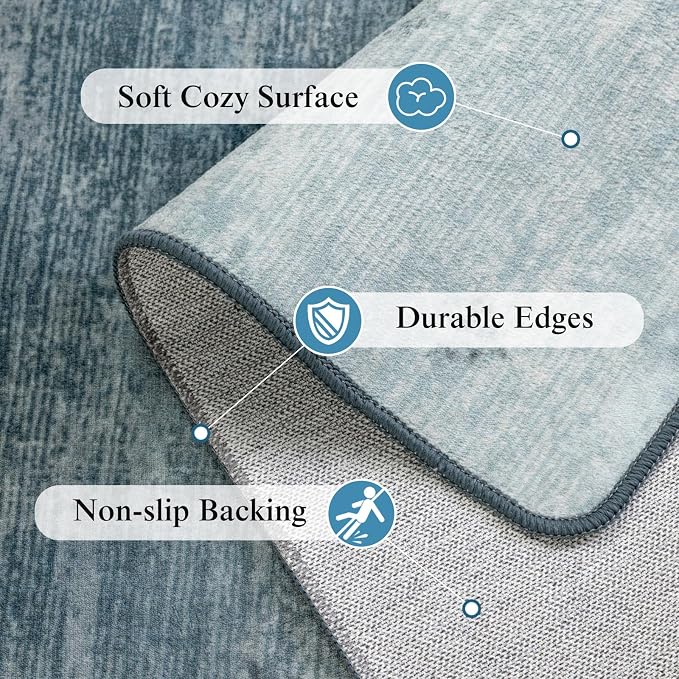 LIANLAM Washable Rug 4x6 Area Rugs - Image 9