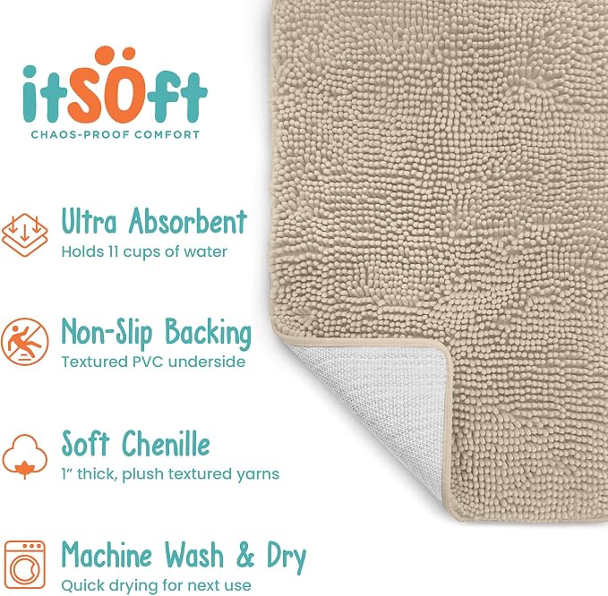 Dog Rugs for Muddy Paws 34x21 | Cleaner Mud Free Floors | Muddy Dogs Mats for - Image 6