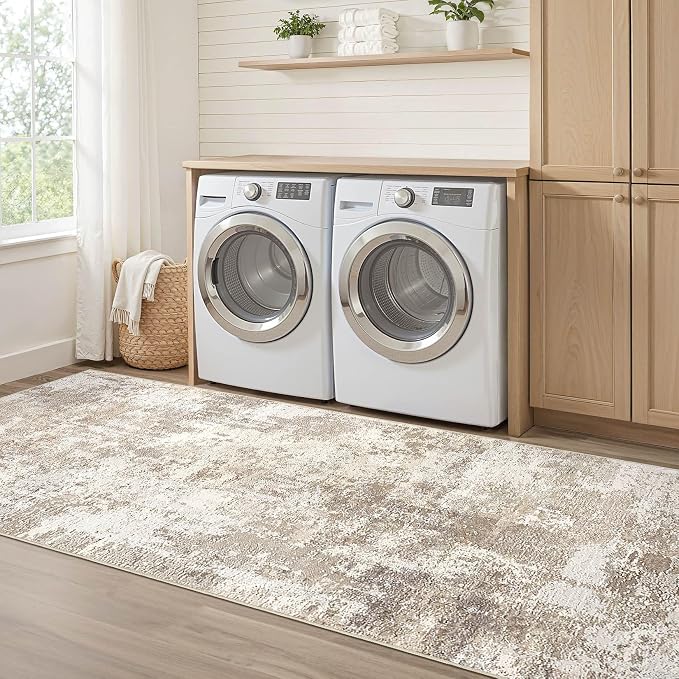 Runner Rug Kitchen Washable Rugs: 2x6 Non-Slip Abstract Soft Modern Stain - Image 7